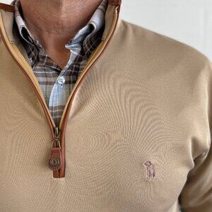 Southern Casanova Old Mill Performance Quarter Zip Pullover Chocolate Lab XL